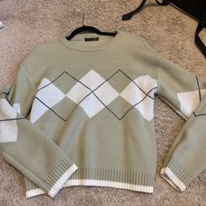 Green sweater grandpa sweater  ·˚ ༘